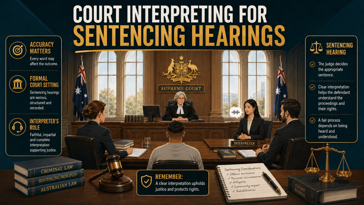 Court Interpreting for Sentencing Hearings: Why Preparation Matters More Than&nbsp;Ever